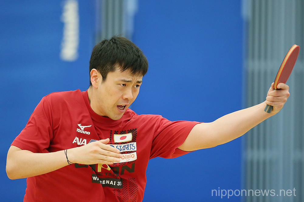 Japan National Team Training Session for World Table Tennis Championships 2013