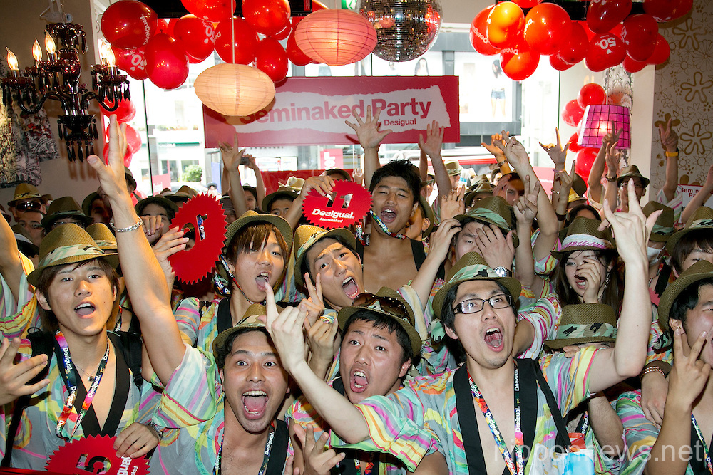 Desigual "Seminaked Party" Grand Opening in Tokyo