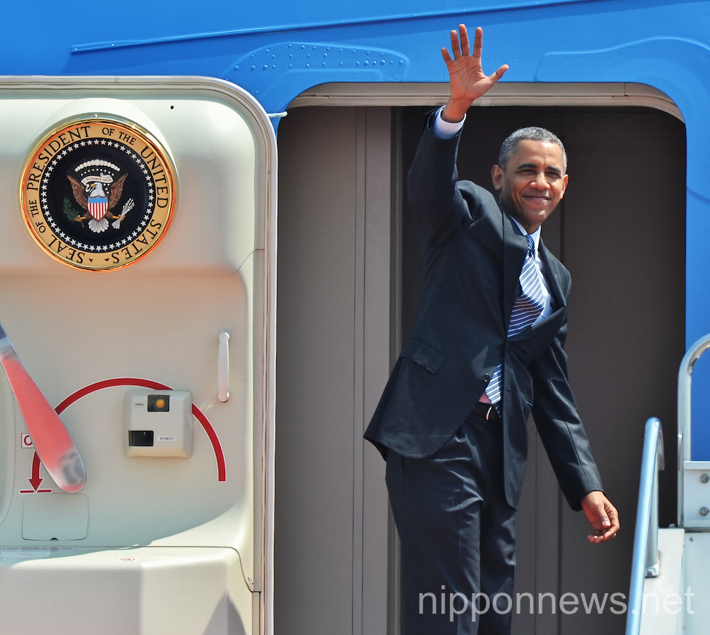 U.S. President Barack Obama Leaves Japan