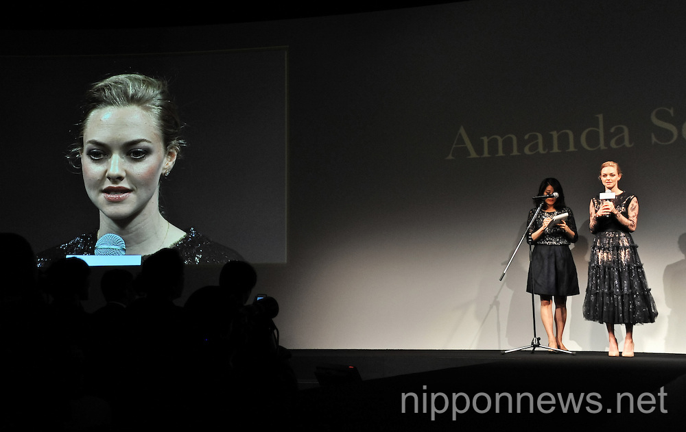 Amanda Seyfried at the "Cle de peau BEAUTE 2014" of Shiseido in Tokyo