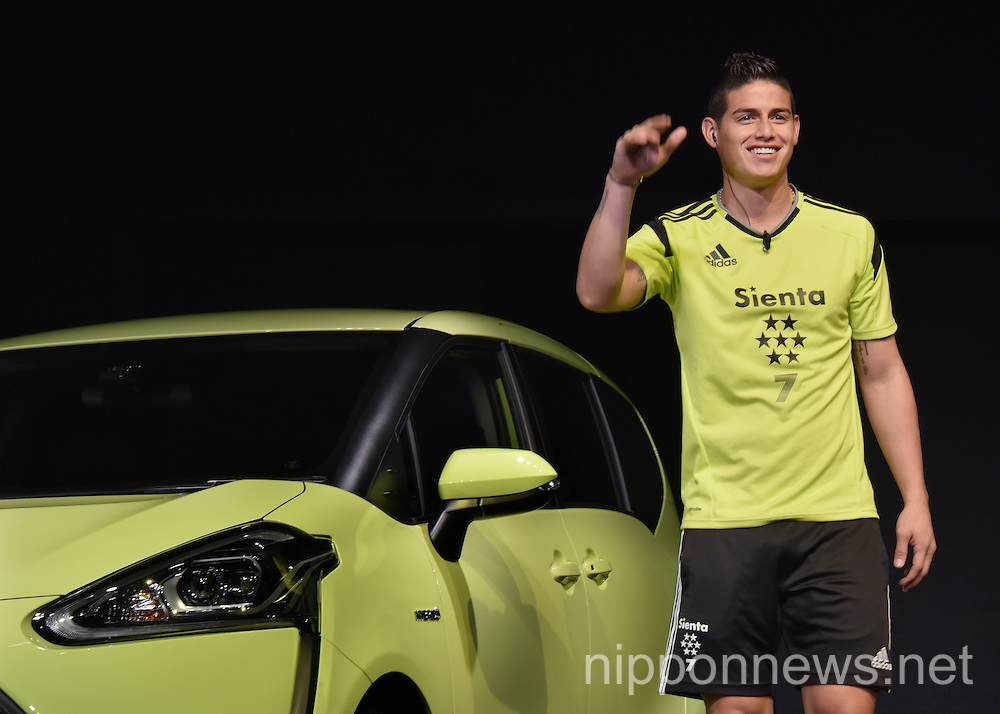 James Rodriguez in Japan for Toyota Sienta Launch