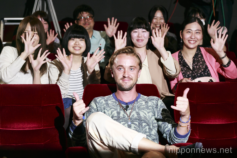 Tom Felton promotes his movie ''Risen'' in Tokyo