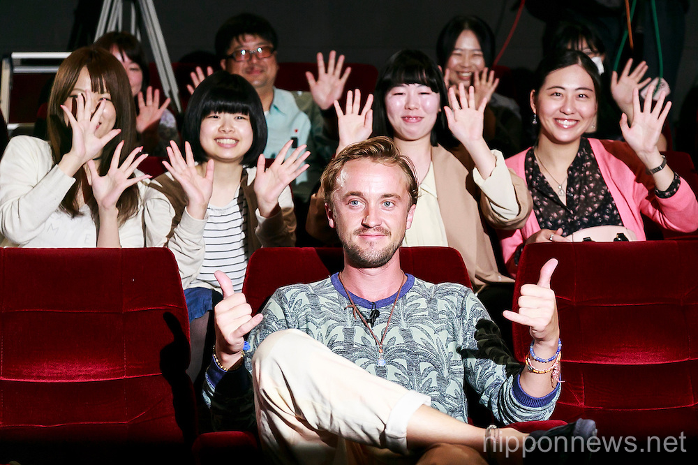 Tom Felton promotes his movie ''Risen'' in Tokyo