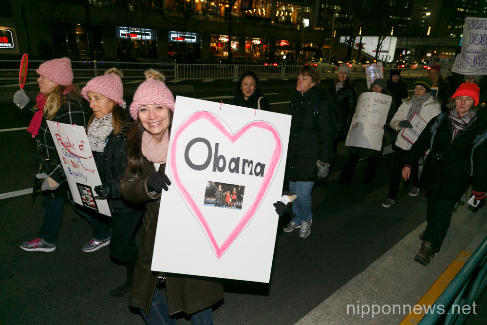 Anti-Trump protesters take to the streets of Tokyo
