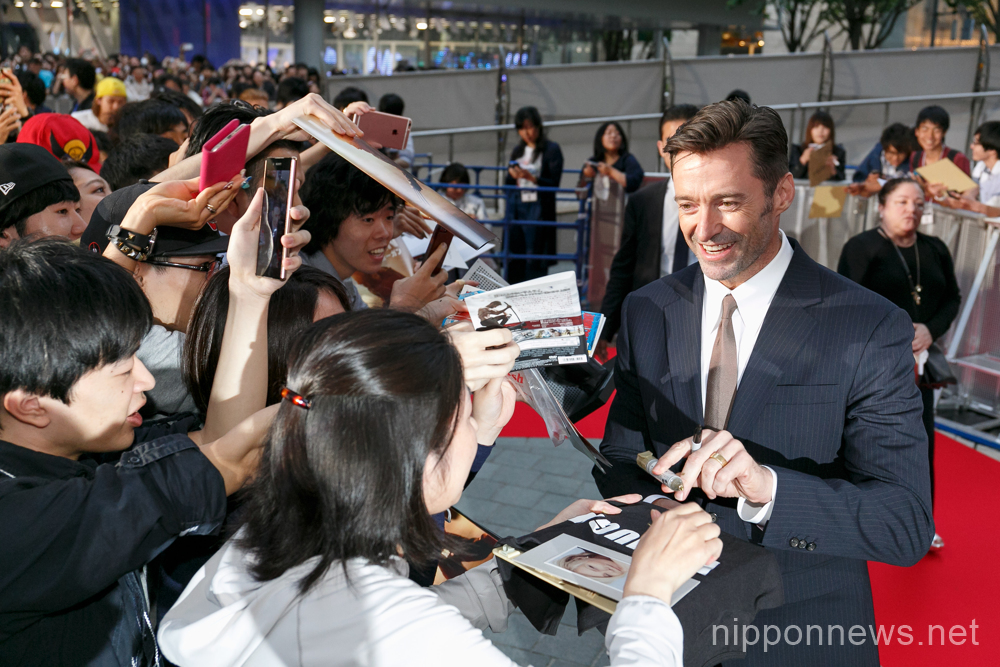 Hugh Jackman attends “Logan” premiere in Japan