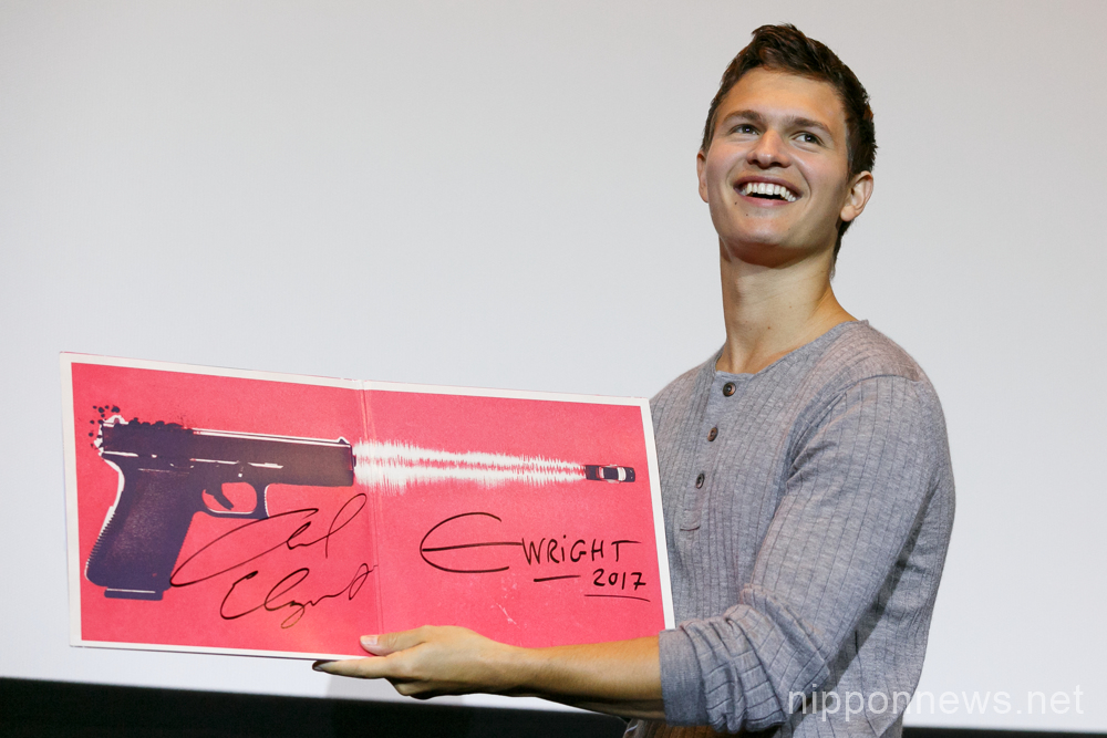 Ansel Elgort promotes “Baby Driver” in Tokyo