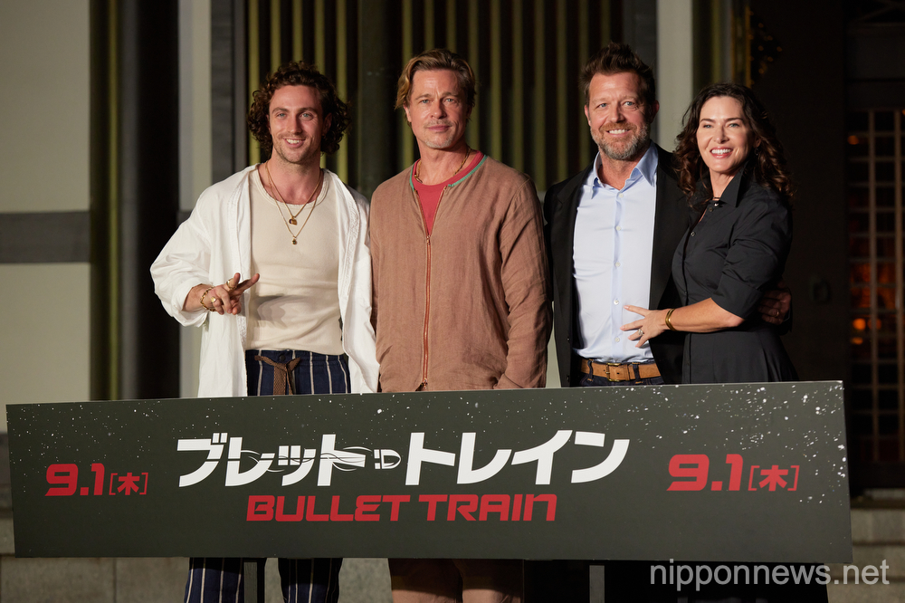 Brad Pitt visits Tokyo temple to promote new movie ”Bullet Train”