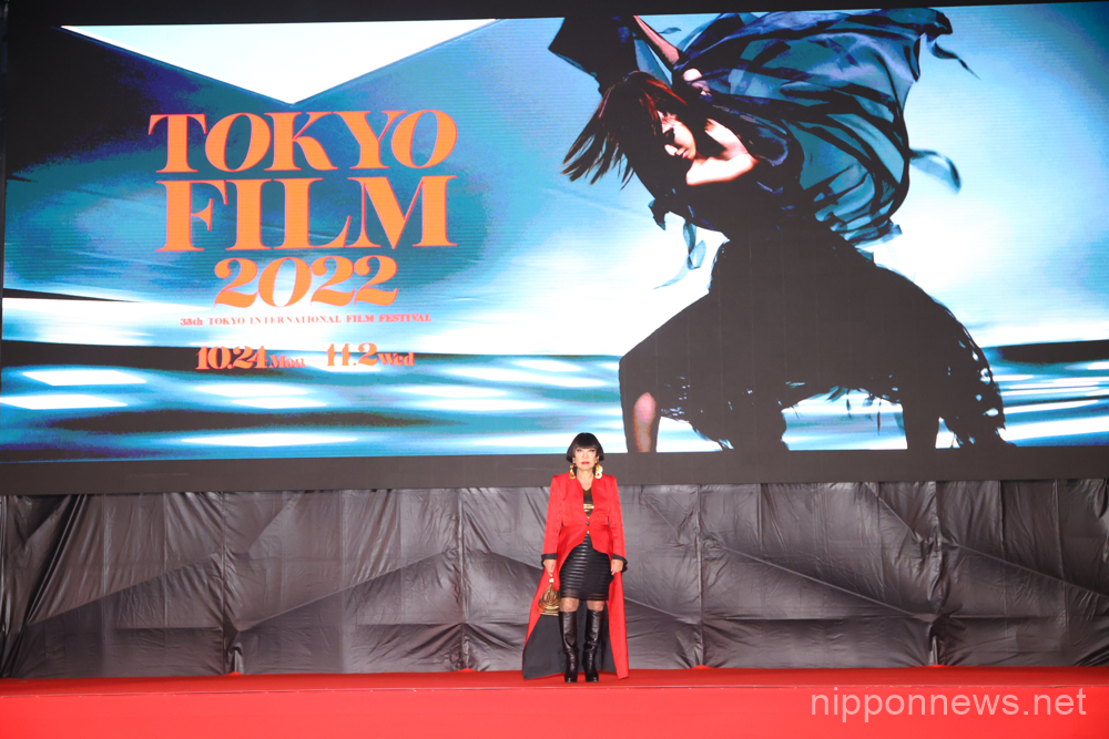 Junko Koshino, October 24, 2022 - The 35th Tokyo International Film Festival. Opening Ceremony atTokyo International Forum in Tokyo, Japan on October 24, 2022. (Photo by 2022 TIFF/AFLO)