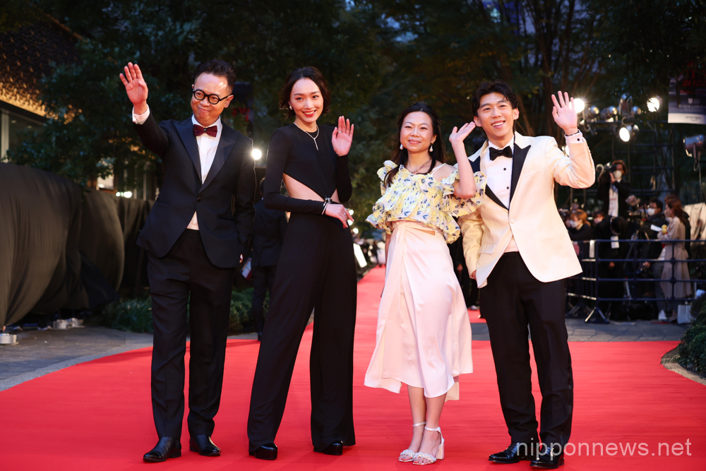 Saville Chan, Cecilia Choi, Anastasia Tsang, Henick Chou, October 24, 2022 - The 35th Tokyo International Film Festival. Opening Ceremony at Tokyo International Forum in Tokyo, Japan on October 24, 2022. (Photo by 2022 TIFF/AFLO)