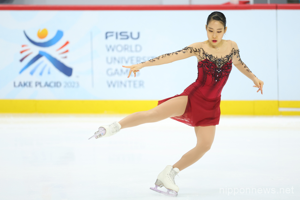 Mai Mihara (JPN), JANUARY 15, 2023 - Figure Skating : Women's Free Skating at Olympic Center during Lake Placid 2023 FISU World University Games Winter in Lake Placid, NY, USA. (Photo by YUTAKA/AFLO SPORT)