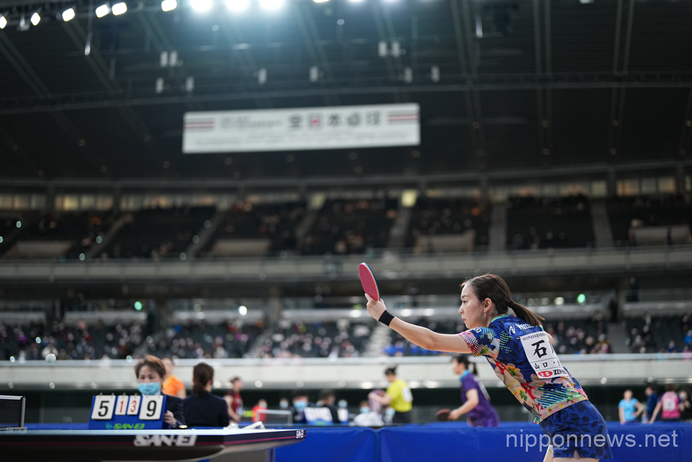 Kasumi Ishikawa, JANUARY 26, 2023 - Table Tennis : All Japan Table Tennis Championships 2023 Women's Singles 4th Round at Tokyo Metropolitan Gymnasium in Tokyo, Japan. (Photo by AFLO SPORT)