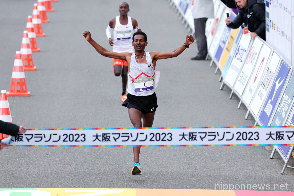 Hailemaryam Kiros, FEBRUARY 26, 2023 - Marathon : Osaka Marathon 2023 in Osaka, Japan. (Photo by Naoki Nishimura/AFLO SPORT)