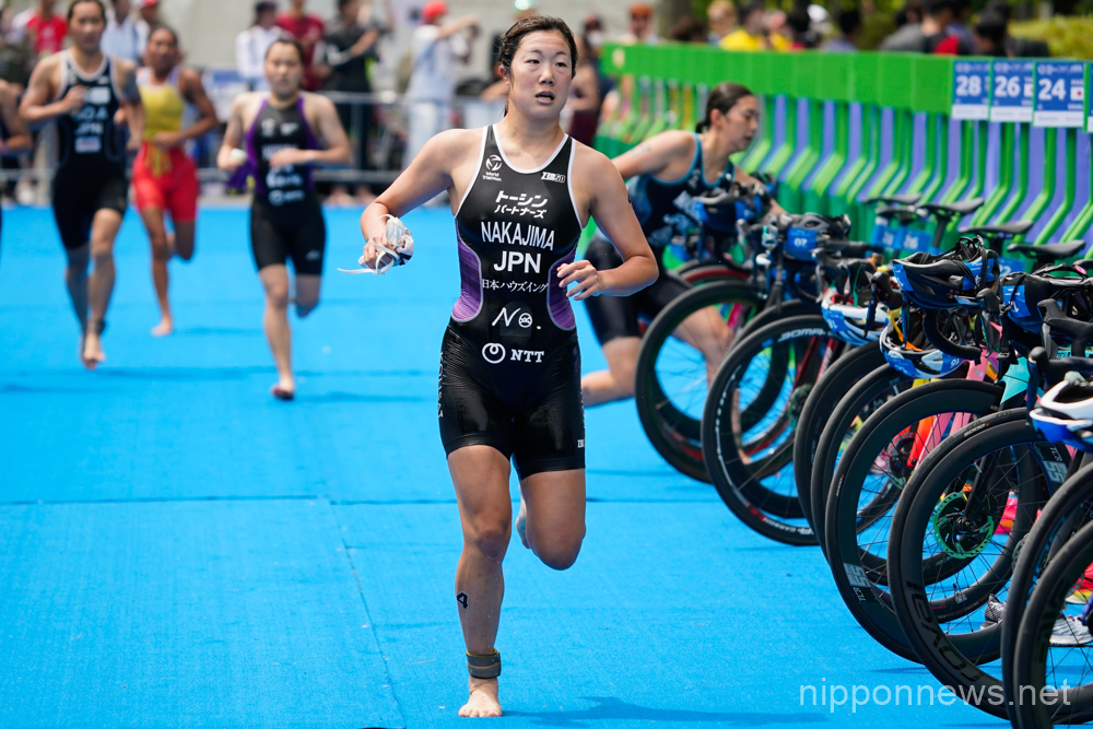 Chisato Nakajima (JPN), May 28, 2023 - Triathlon : Women's Elite at Osaka Castle Park during Asia Triathlon Cup Osaka Castle Triathlon 2023 in Osaka, Japan. (Photo by SportsPressJP/AFLO)
