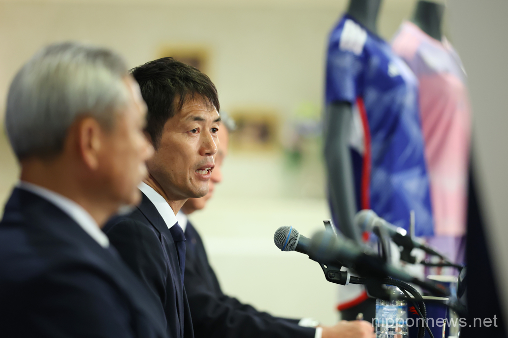 Futoshi Ikeda (JPN), JUNE 13, 2023 - Football / Soccer : Head coach Futoshi Ikeda of Japan during a press conference of announcement the members of the Japan women's national team for the 2023 FIFA Women's Wolrd Cup, in Chiba, Japan. (Photo by YUTAKA/AFLO SPORT)